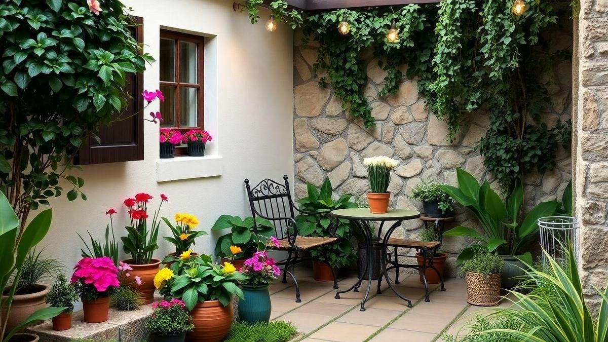 Decoração de Exteriores em Jardins Pequenos Decoração de Exteriores em Jardins Pequenos