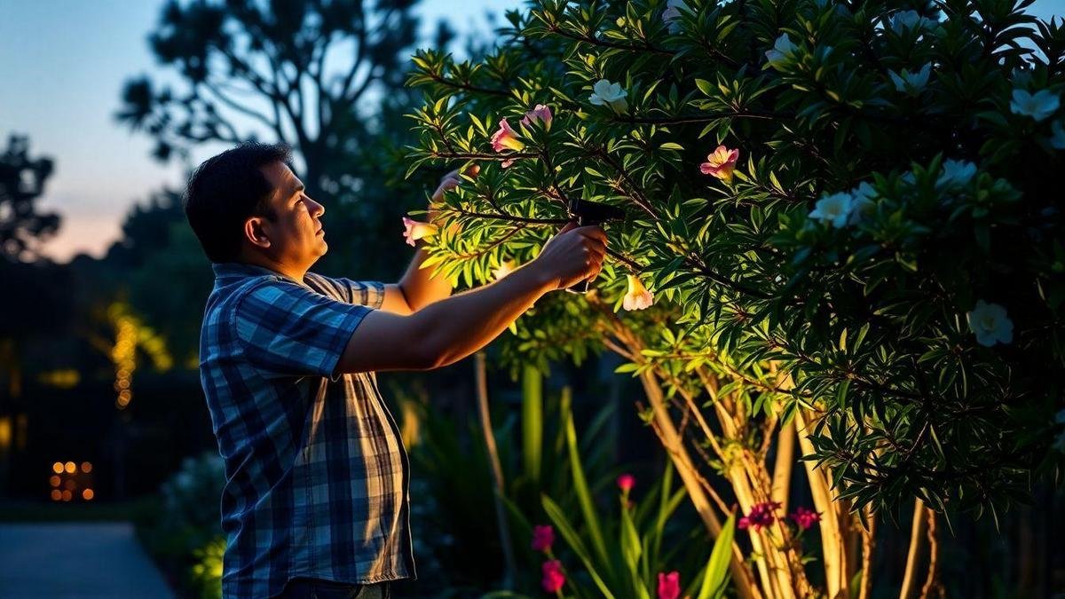 Manutenção da Iluminação no Jardim
