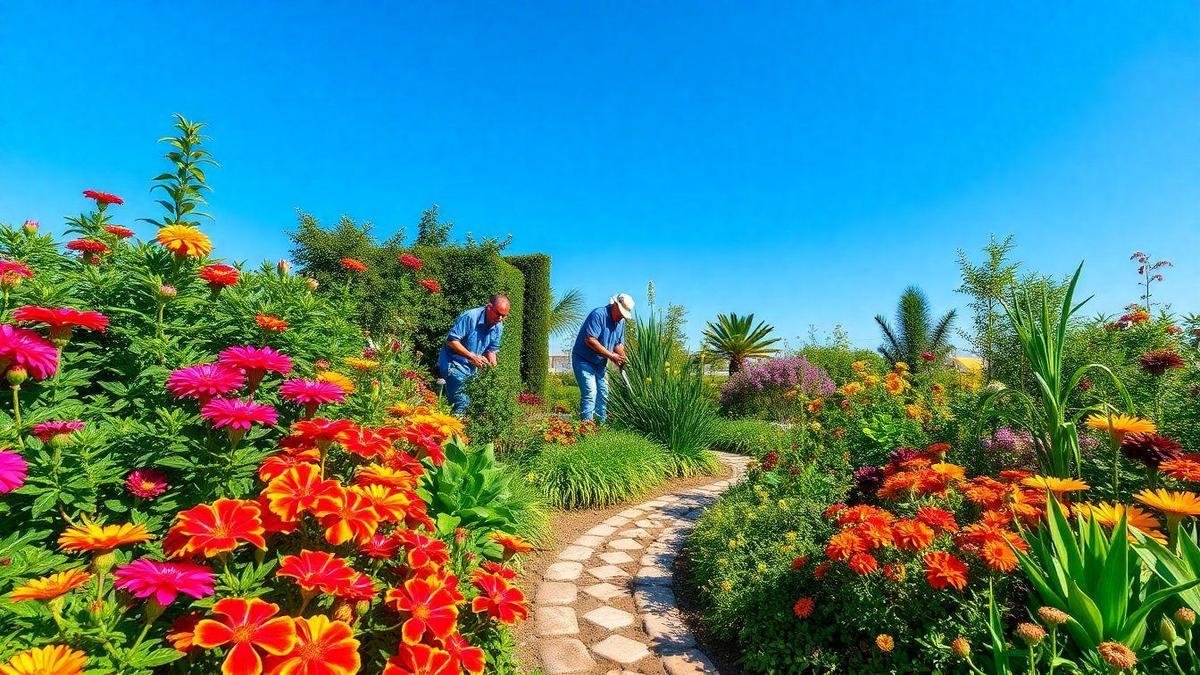 Manutenção das Cores e Texturas no Jardim