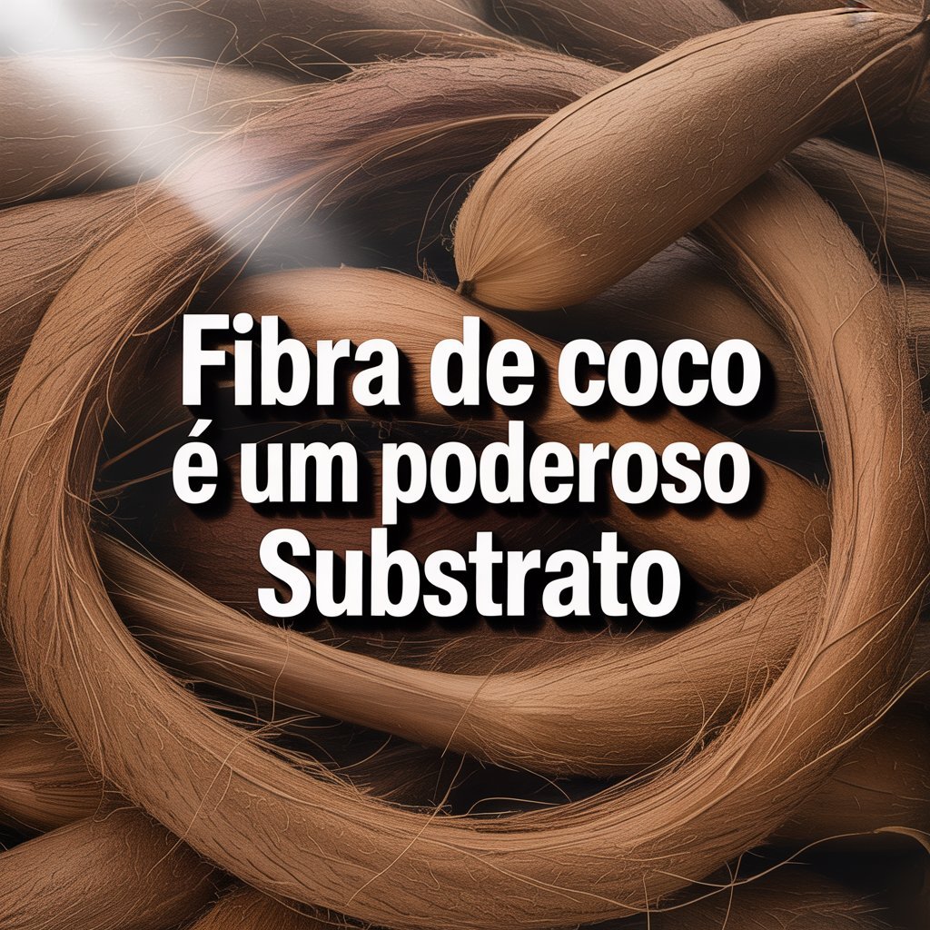 Fibra de coco é um poderoso substrato